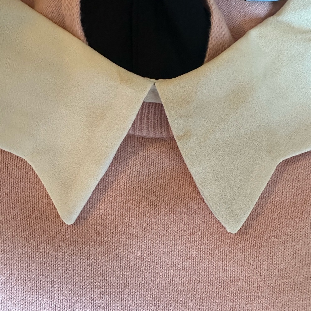 CeCe Pink Long Sleeve Top with Black Bow - Picture 4 of 4